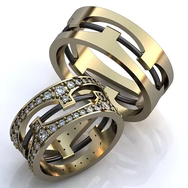 Кольцо "Curvy Twist Ornament"